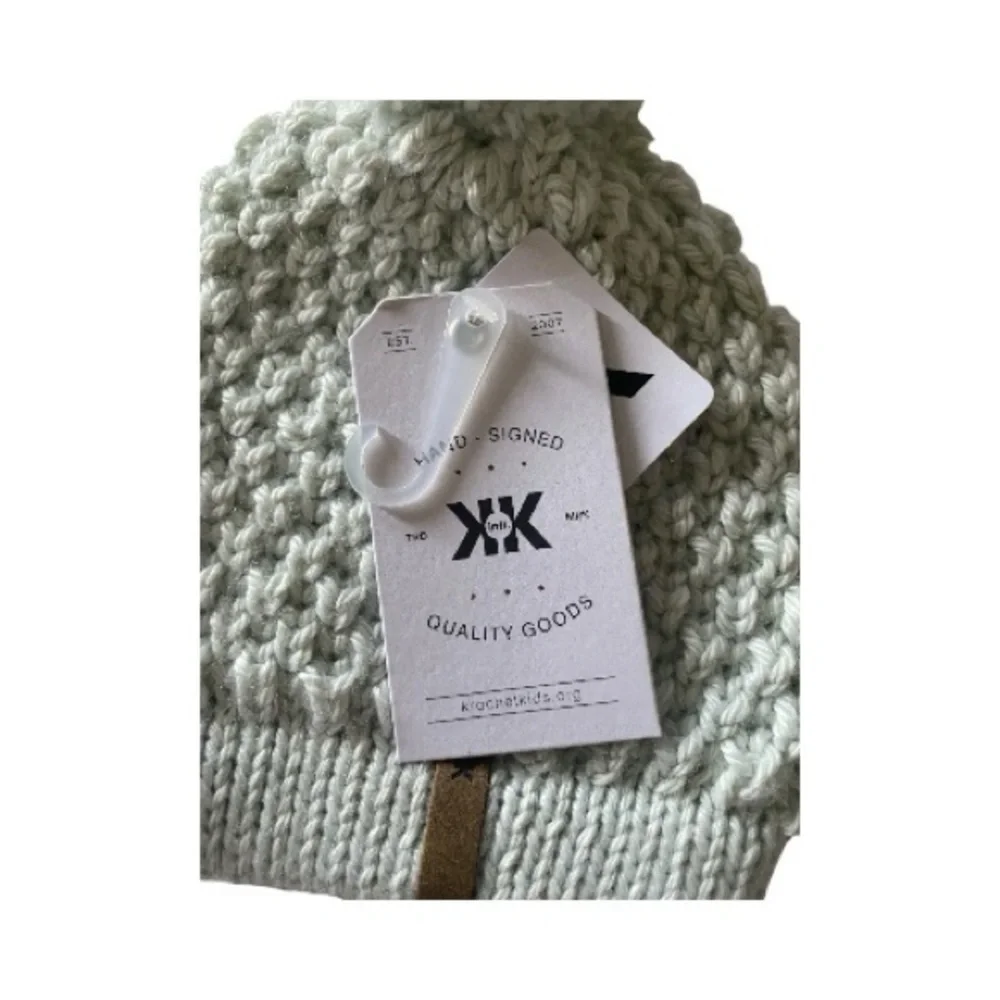NWT-KROCHET KIDS-TWO KNIT BEANIES